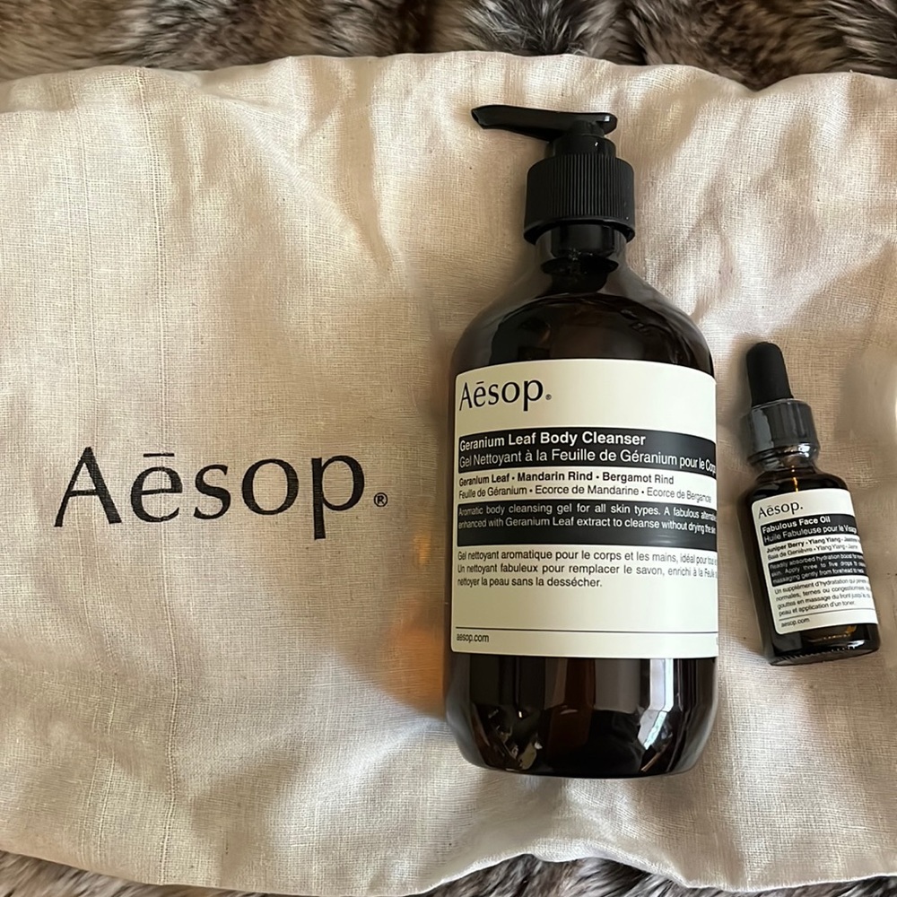 NEW Aesop body cleanser and face oil